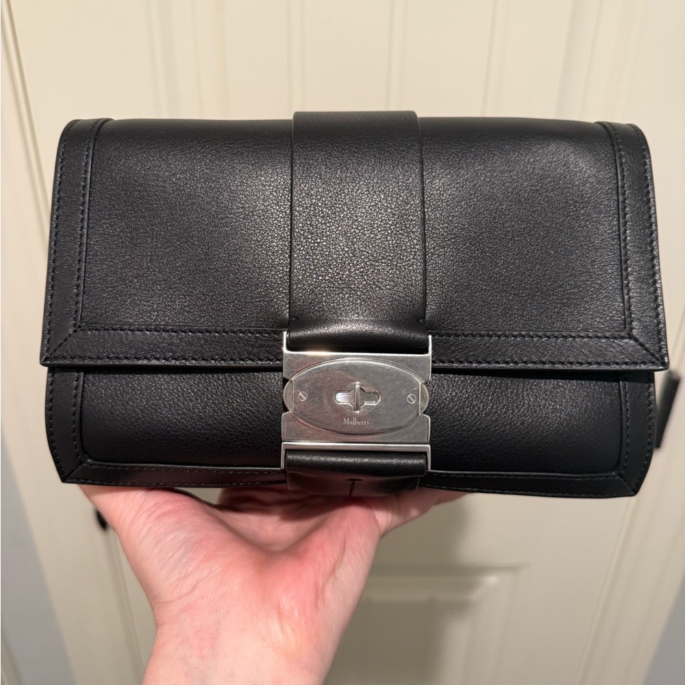 Mulberry Black Leather Crossbody
